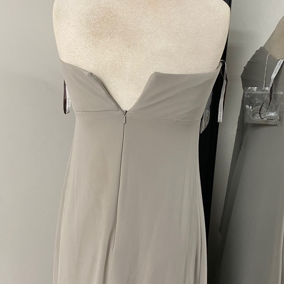 Jenny Yoo Collection Grey Dove Convertible Bridesmaid Dress size 4 - Picture 7 of 8